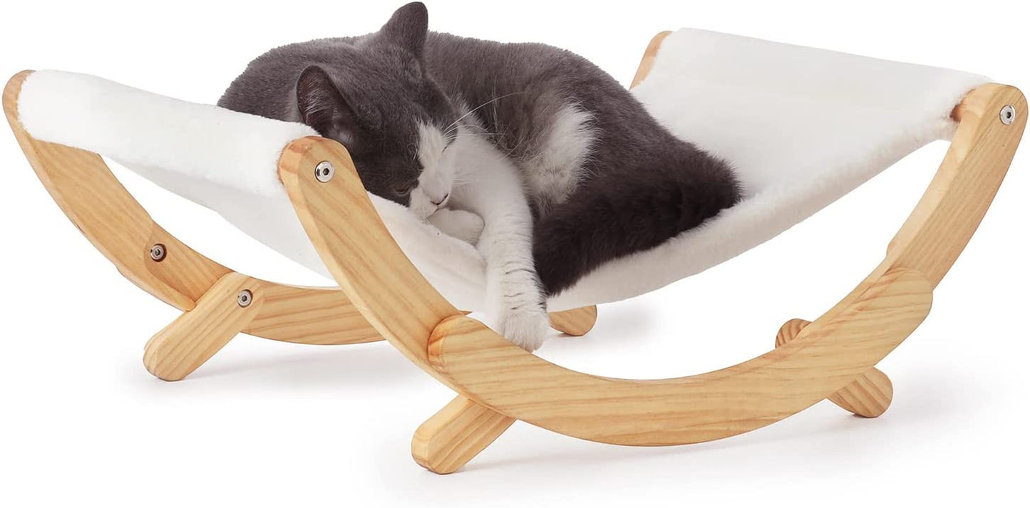 Elevate Your Cat's Comfort with the Stylish New Moon Cat Hammock - Perfect Indoor Bed for Cats and Small Dogs!