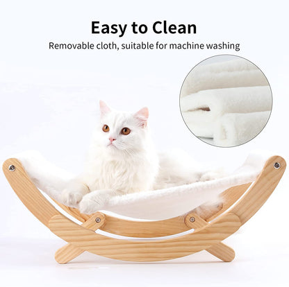 Elevate Your Cat's Comfort with the Stylish New Moon Cat Hammock - Perfect Indoor Bed for Cats and Small Dogs!