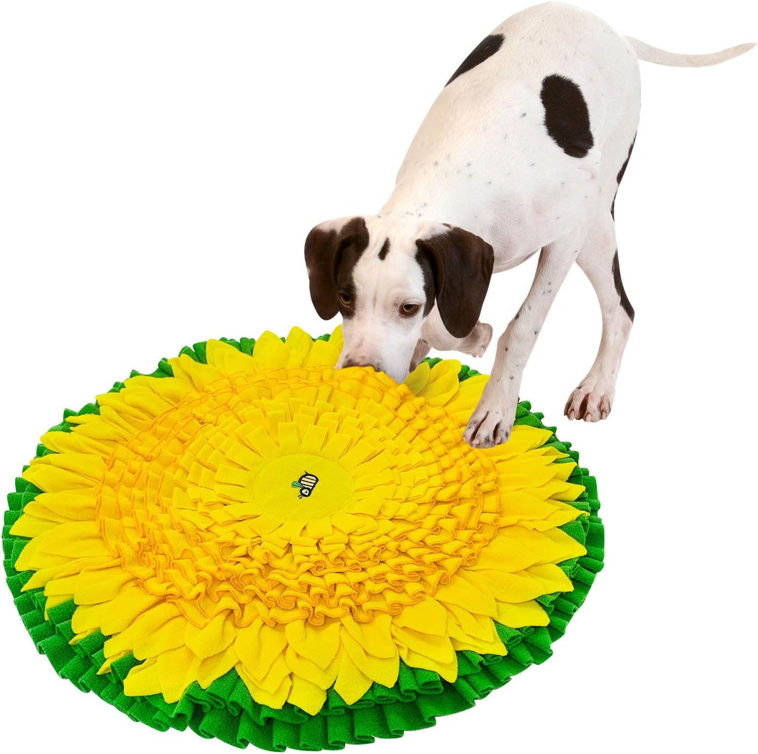 Dog Snuffle Mat for Feeding, Hunting, Foraging, Dogs Nosework Training Smell Toys-Treat Interactive Puzzle Dispenser, Slow Feeder Mat & Feed Game- Machine Washable (24 Inches)