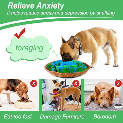 Interactive Snuffle Mat for Dogs - Adjustable Feeding Mat for Smell Training and Slow Eating, Perfect for All Dog Sizes!
