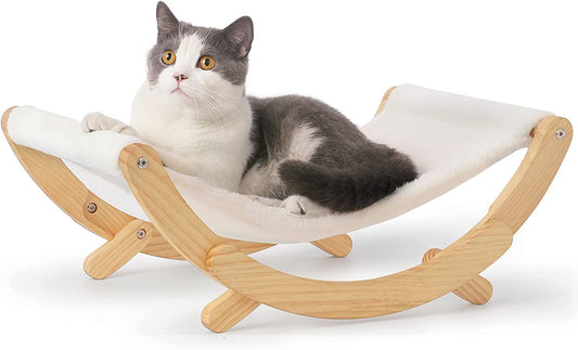Elevate Your Cat's Comfort with the Stylish New Moon Cat Hammock - Perfect Indoor Bed for Cats and Small Dogs!